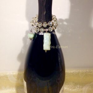 Gioiello da Bere in Cristallo Champagne e Giada Hand Made in Sicily By Petra d’amuri