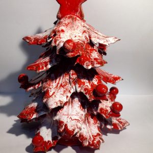 Albero di Natale da Collezione in Ceramica Siciliana H 20 cm Hand Made in Sicily