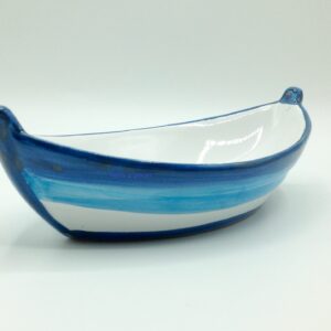 Barca in Ceramica Siciliana Blu lunghezza 20 cm Hand Made in Sicily