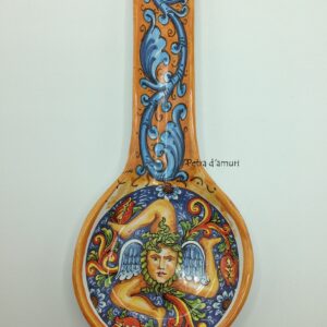 Poggiamestolo in Ceramica Siciliana