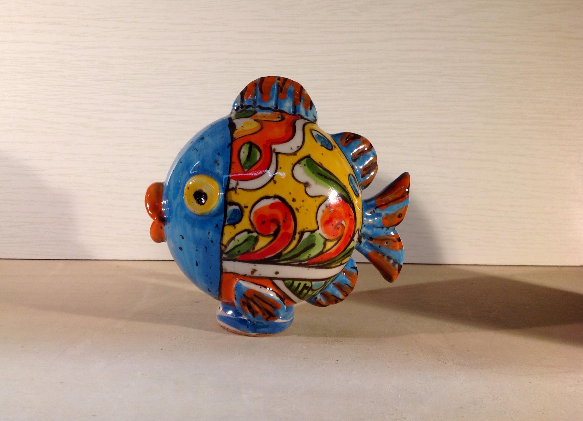 Pesce in Ceramica Azzurro PA17