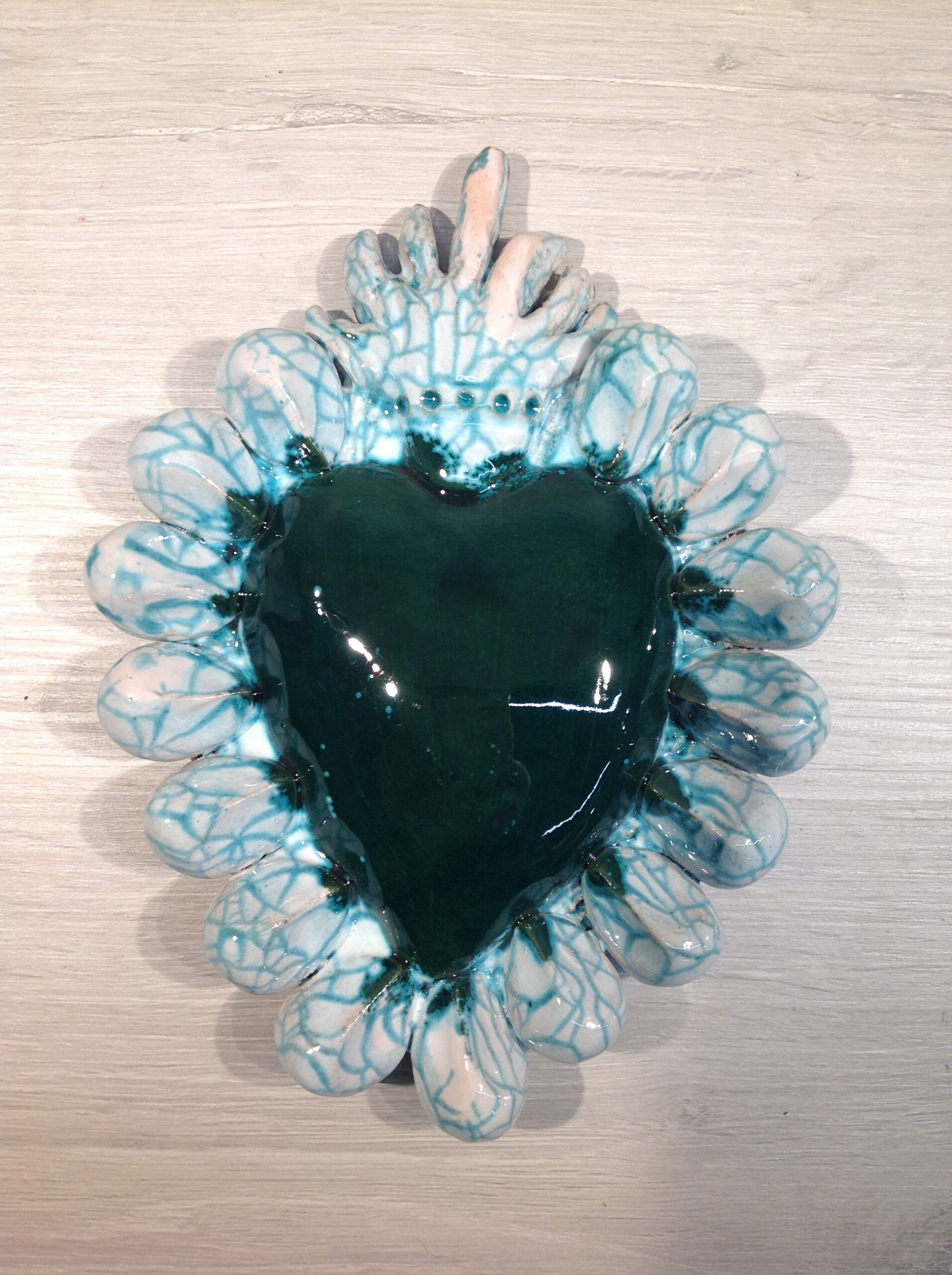 Cuore sacro verde 3